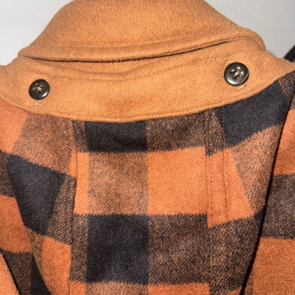Coach Duffle Cape F34127 Camel Wool Blend Hooded Toggle Poncho Cape Coat Small - Picture 6 of 7